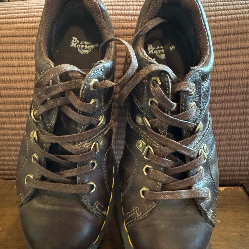 Dr. Martens Dark Brown Leather Footwear